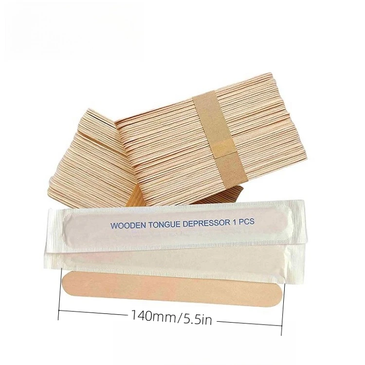 Medical Wooden Spatula 140×16×1.6mm | Sterile Birch Tongue Depressor